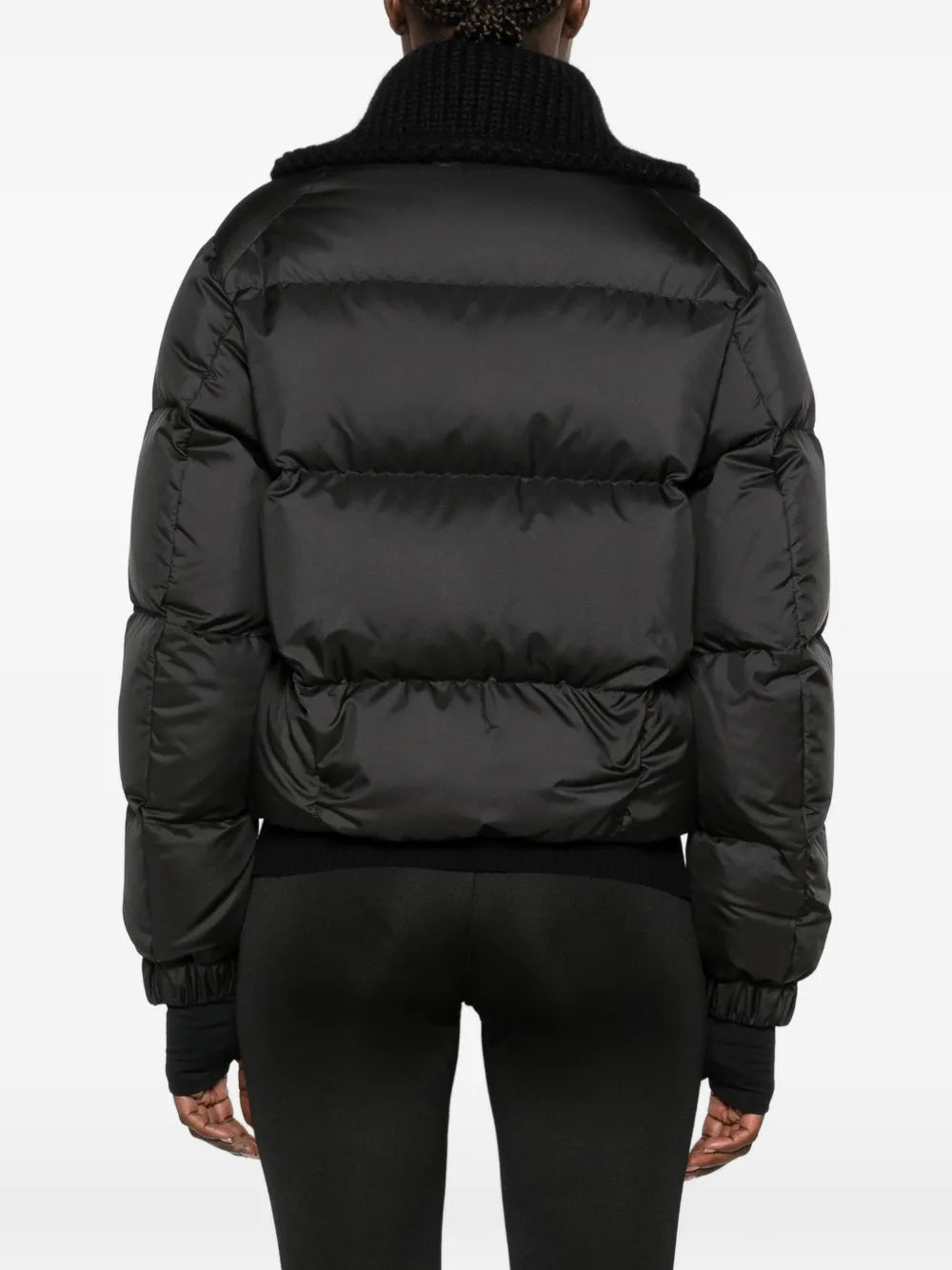 Grenoble jolie quilted wool-trim puffer jacket-MONCLER-Verso