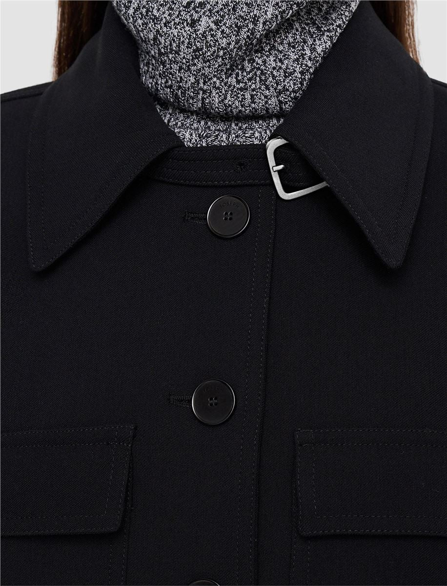 JOSEPH MISTRAL CROPPED JACKET BLACK -  JOSEPH -  Verso