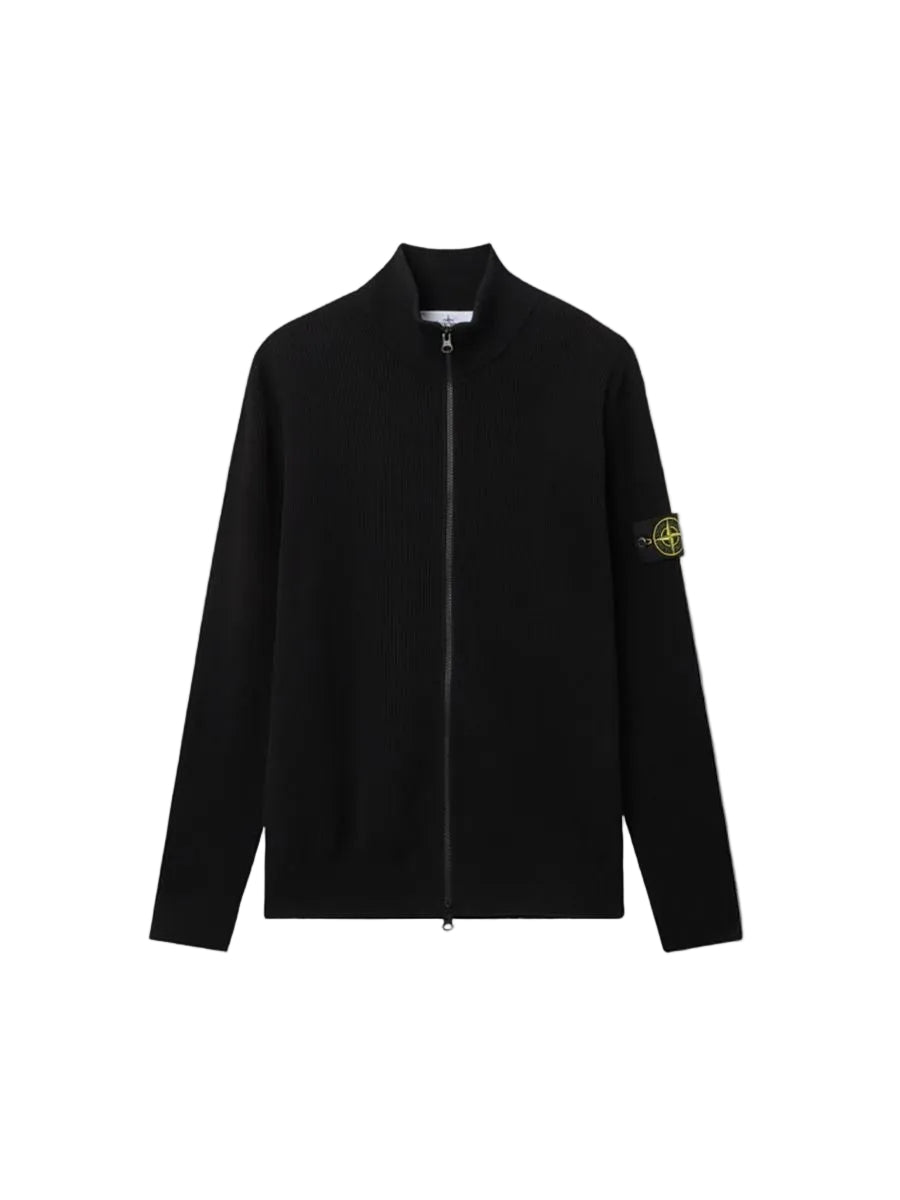 Regular-fit zip-up jumper