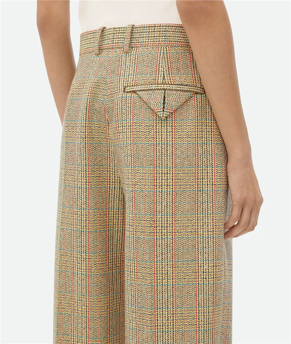 PRINCE OF WALES WOOL TROUSERS BOTTEGA VENETA