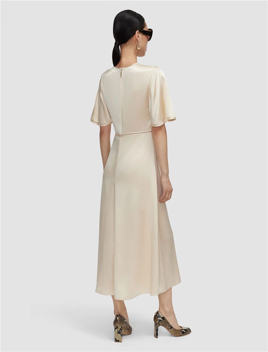 Aura silk satin dress-JOSEPH-Verso