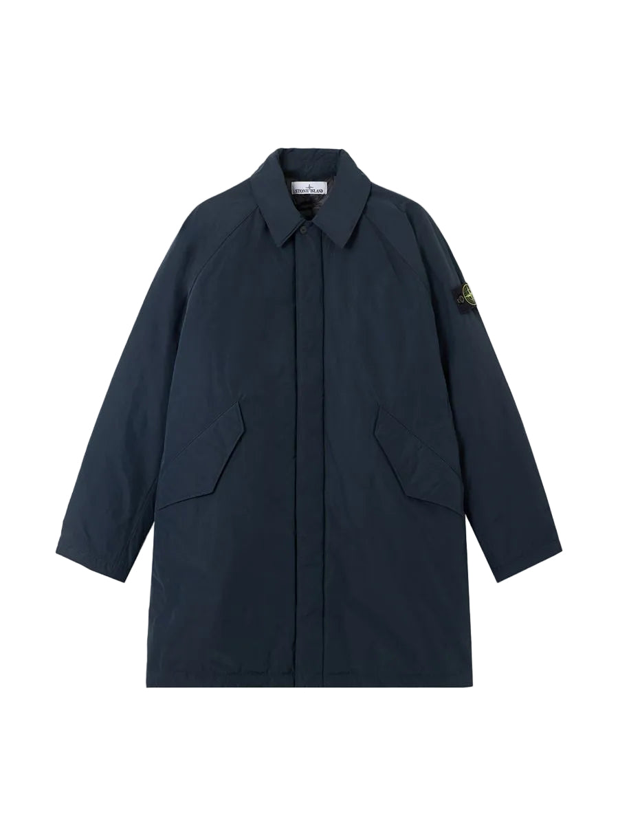 Padded long coat with anti-drop