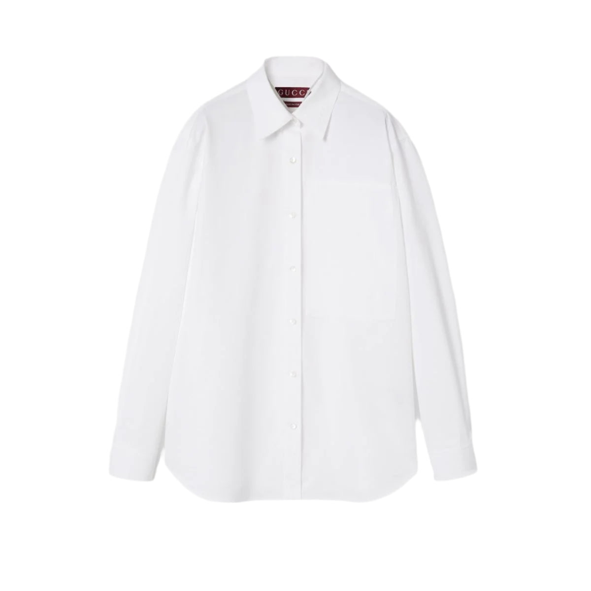 EMBOSSED COTTON POPLIN SHIRT -  GUCCI -  Verso