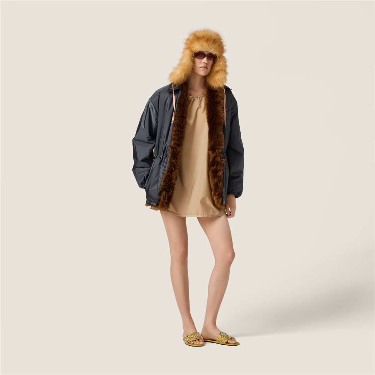 Technical fabric dress-MIU MIU-Verso