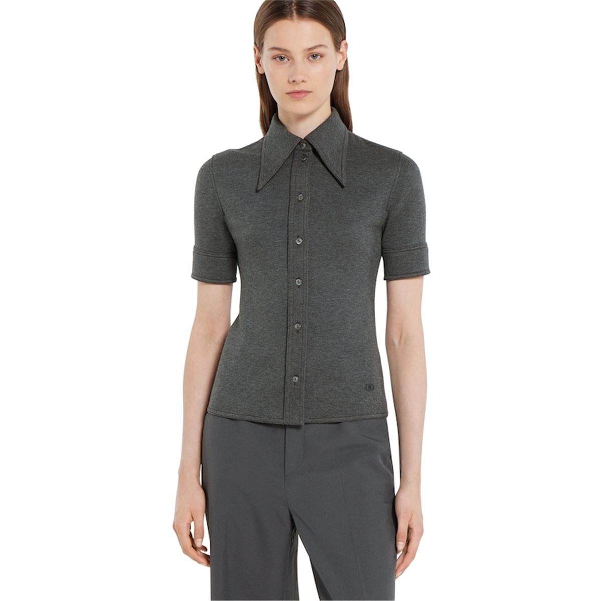 Wool cotton jersey shirt-GUCCI-Verso