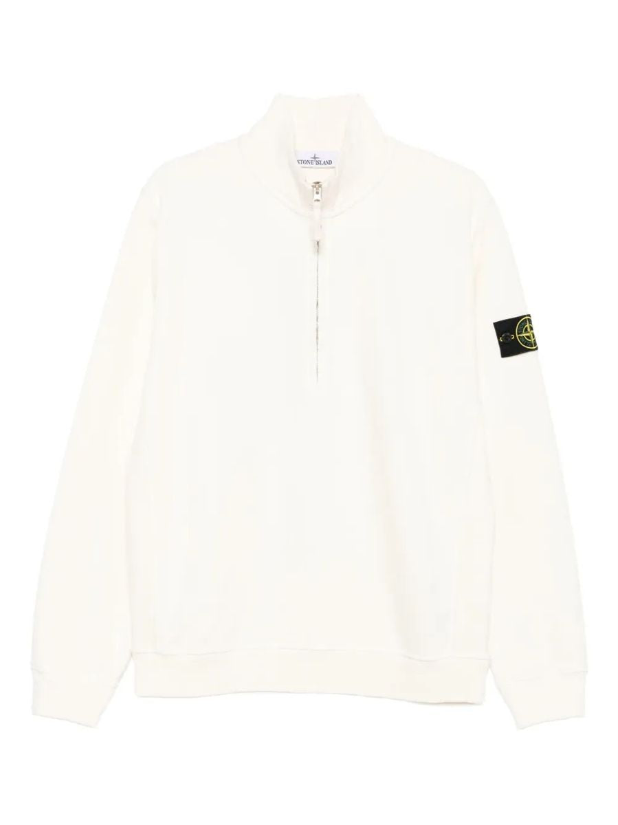 Half-zip cotton sweatshirt