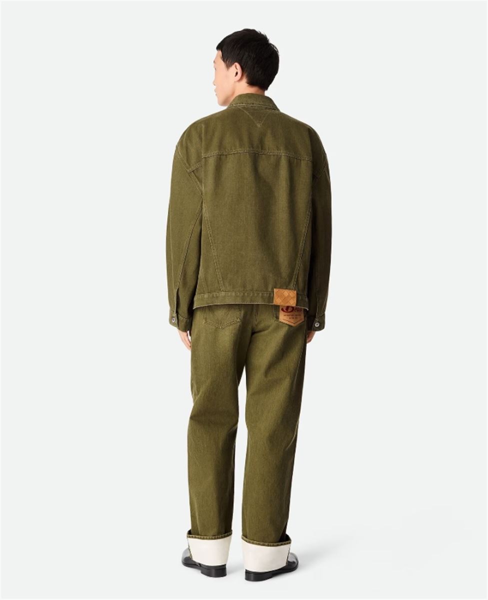 COLORED TURNED UP JEANS - BOTTEGA VENETA - Verso