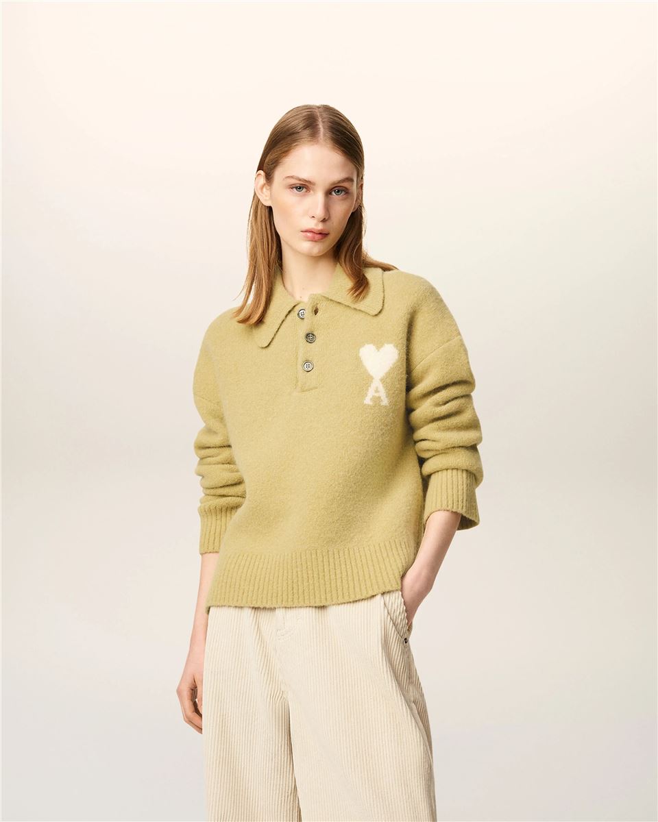 Ami Paris Heart-logo Polo