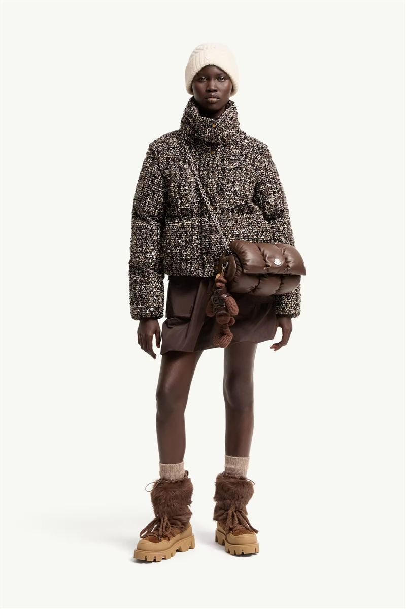 Poetique 2-in-1 short sequin down jacket-MONCLER-Verso