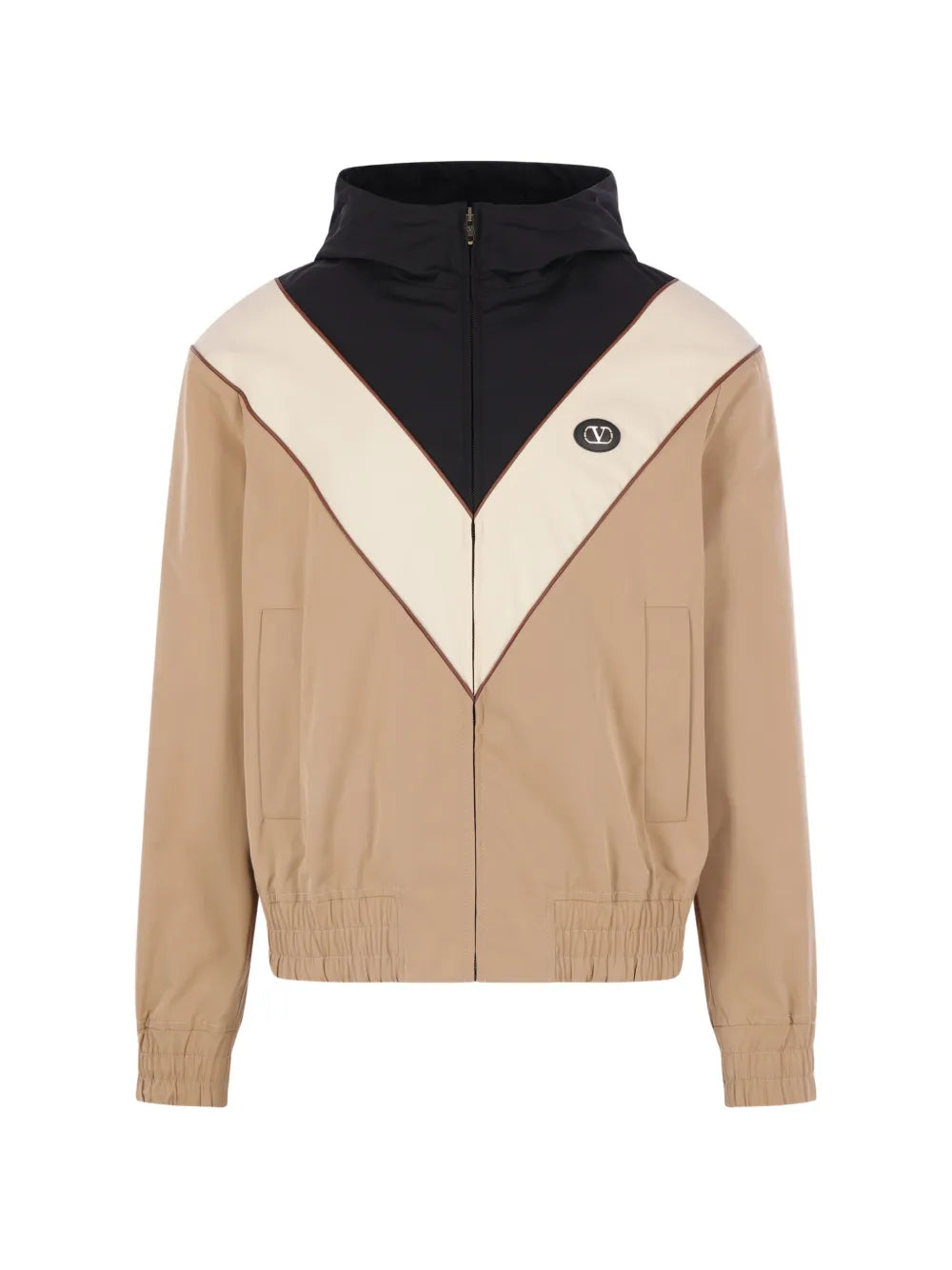 Garavani hooded zip bomber jacket-VALENTINO-Verso