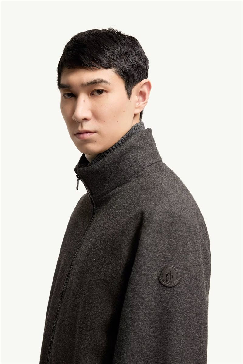 Limberl Flannel Short Down Jacket-MONCLER-Verso