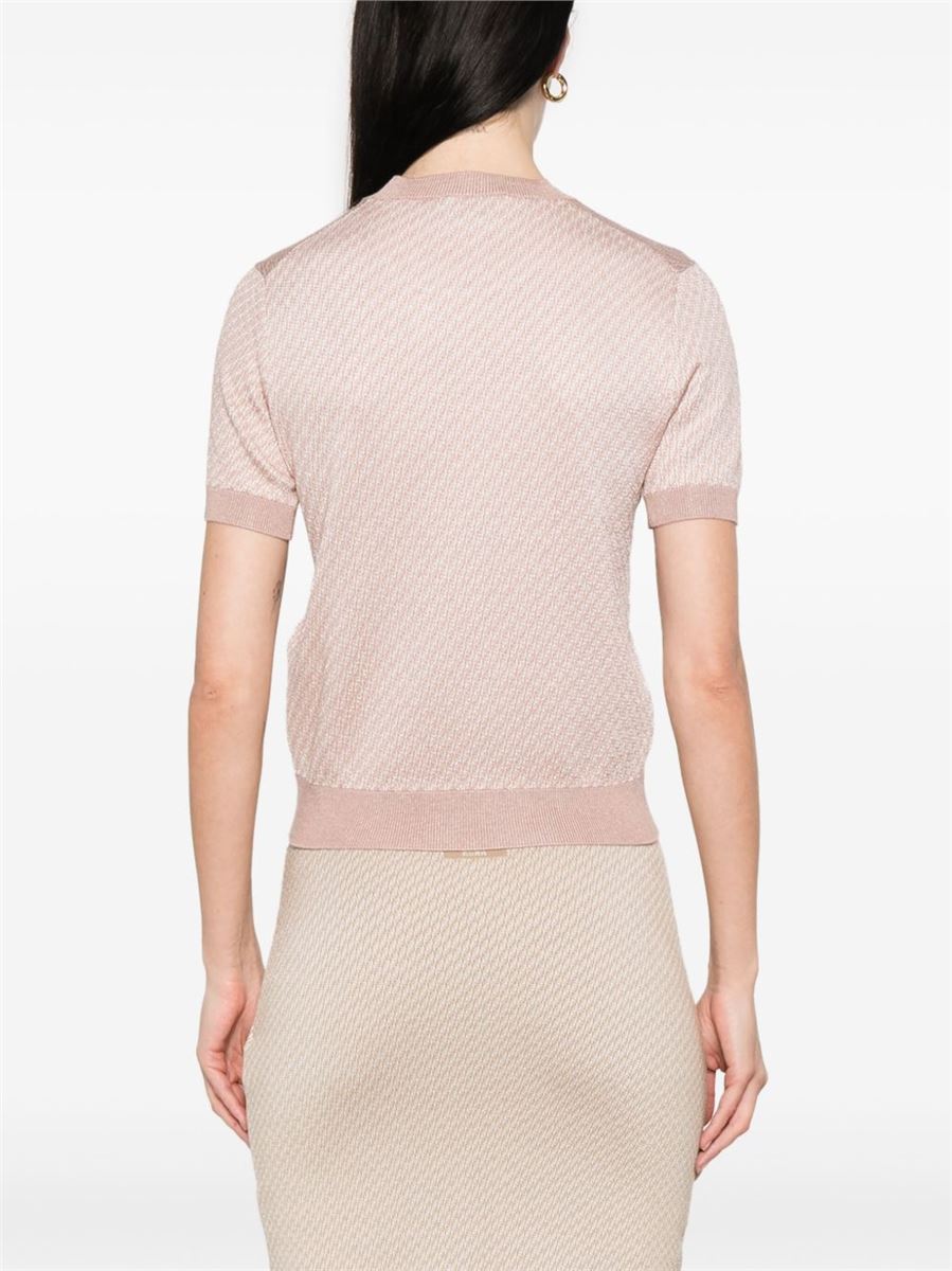 FF SILK AND WOOL JUMPER -  FENDI - Verso