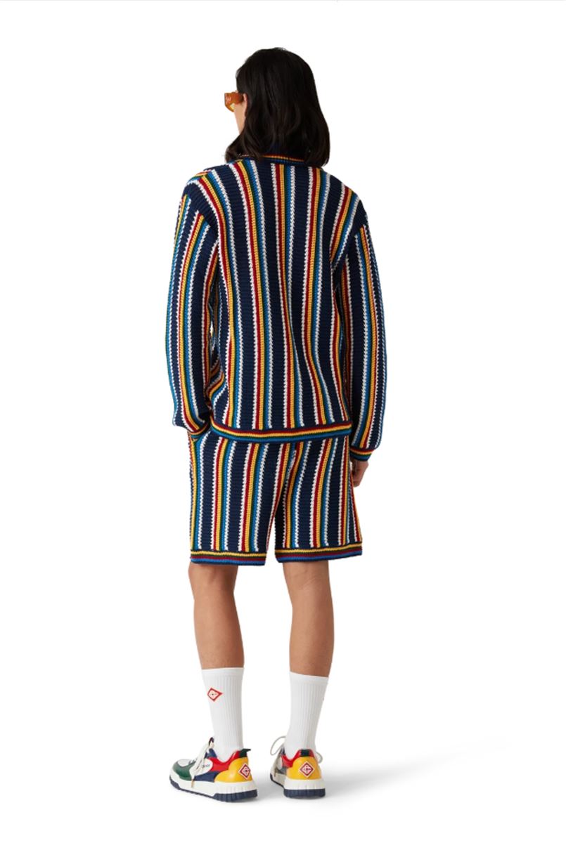 CROCHET STRIPE SHIRT - CASABLANCA - Verso