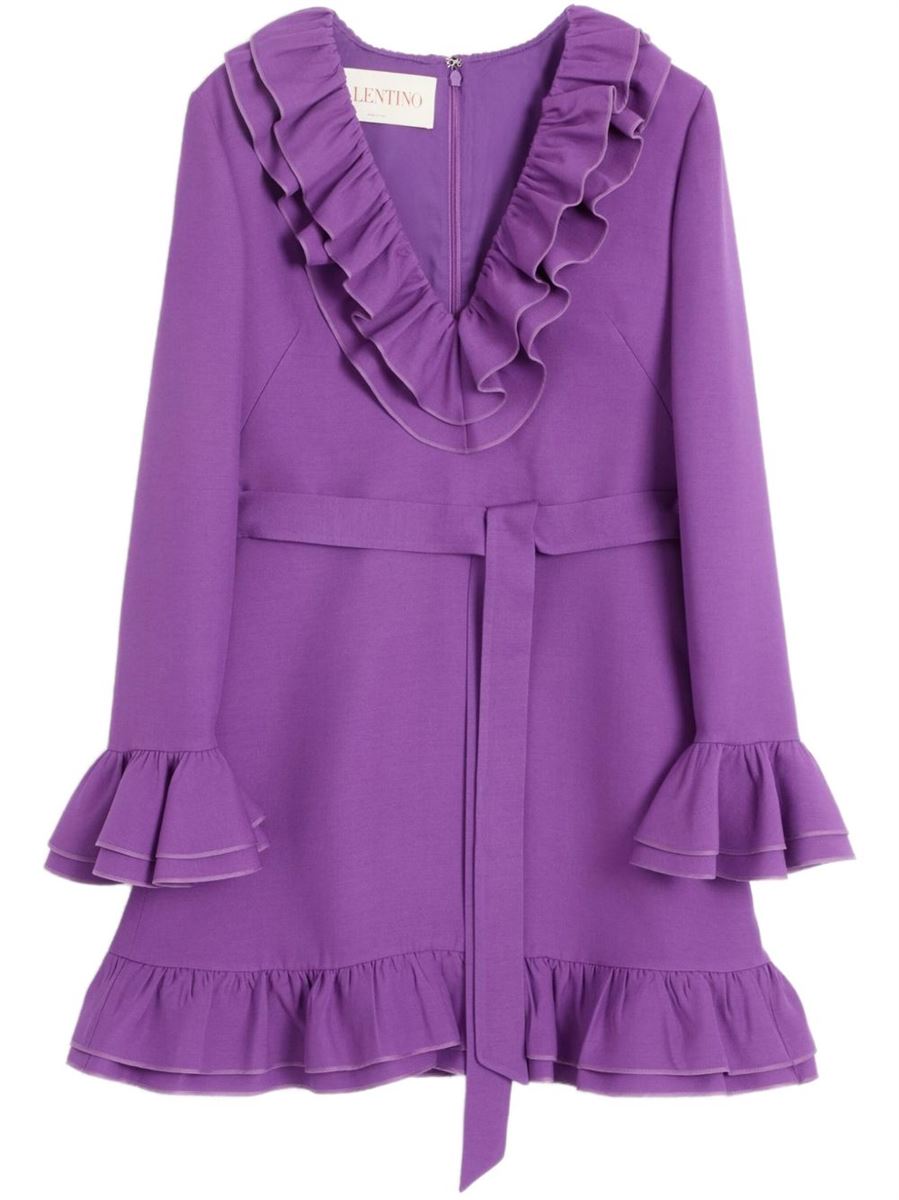 CREPE COUTURE MINI DRESS - VALENTINO - Verso