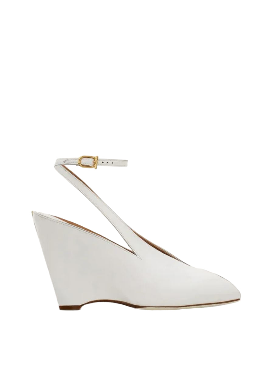 Peep toe wedge sandal