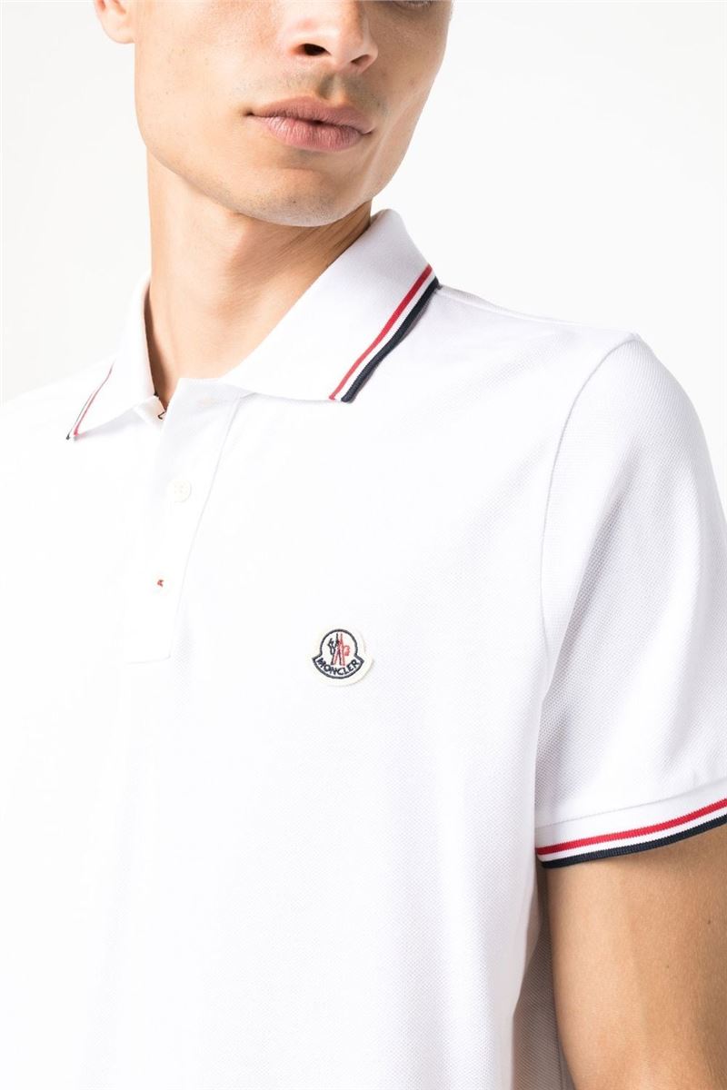 LOGO-PATCH SHORT-SLEEVE POLO SHIRT MONCLER