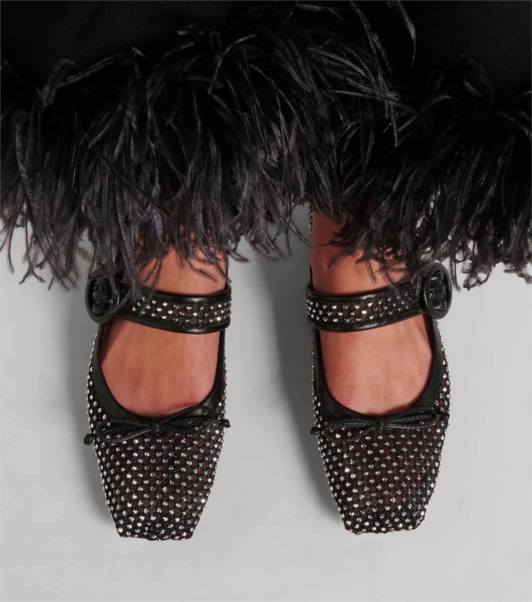 MAMASTRAPITINA EMBELLISHED MESH BALLET FLATS - LOUBOUTIN - Verso