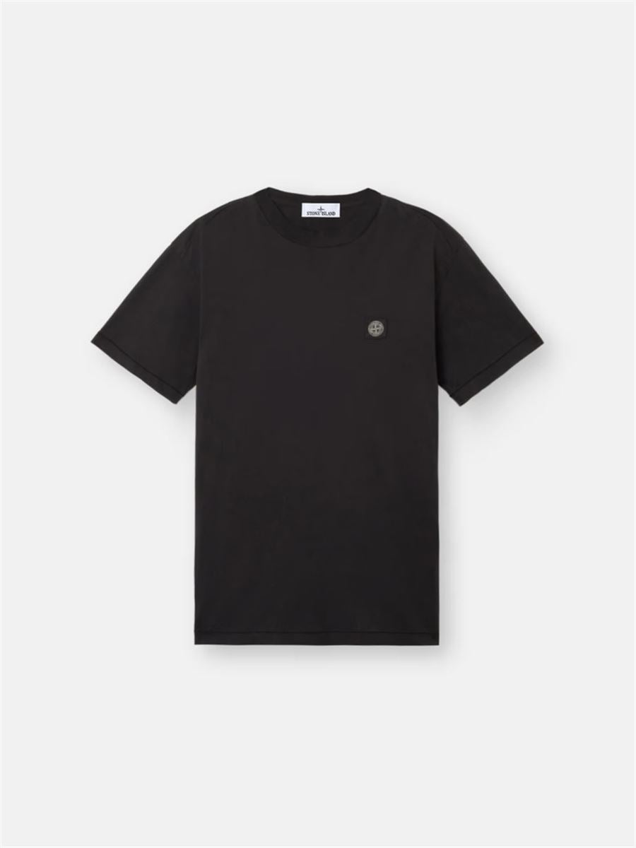Slim-fit short-sleeve t-shirt with compass patch-STONE ISLAND-Verso