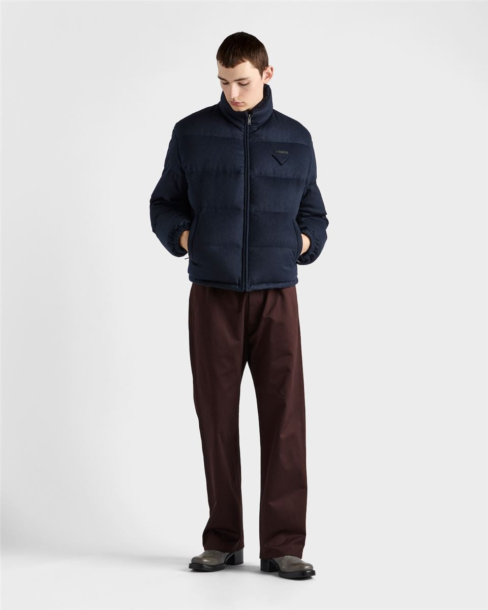 medium-weight cashmere down jacket-PRADA-Verso