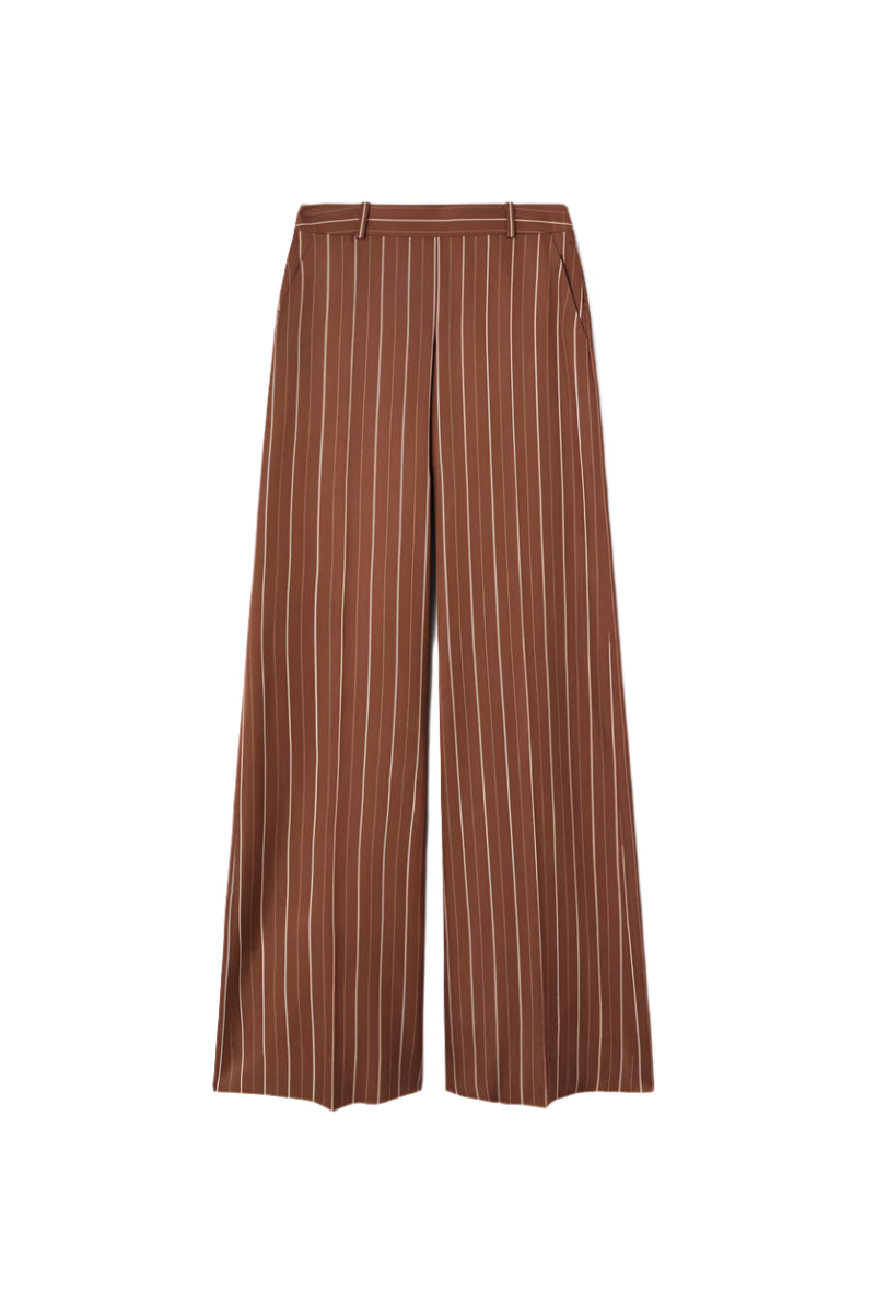PALAZZO TROUSERS WITH PINSTRIPE PRINT -  ERMANNO SCERVINO -  Verso