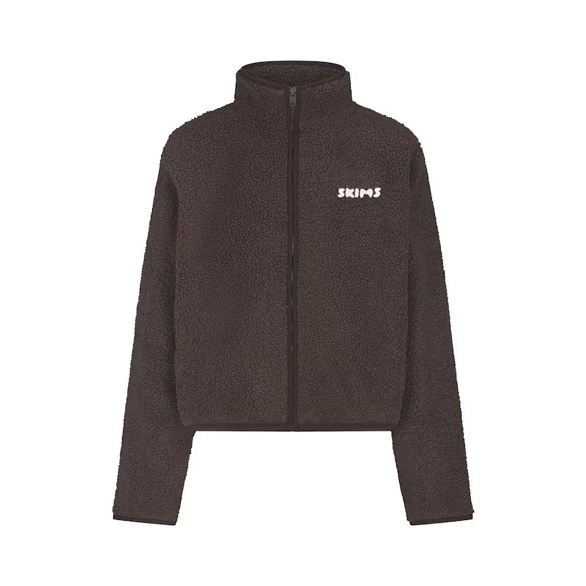 Teddy boxy zip up jacket-SKIMS-316172-XXS-Verso
