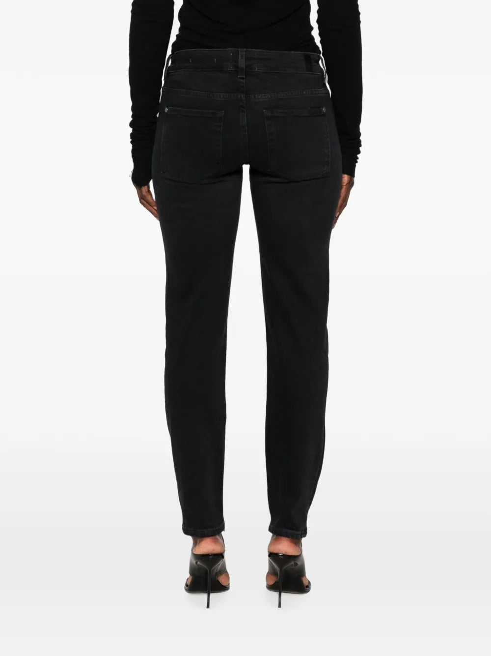 7 for all mankind coated zip-detail jeans-7FAM-Verso