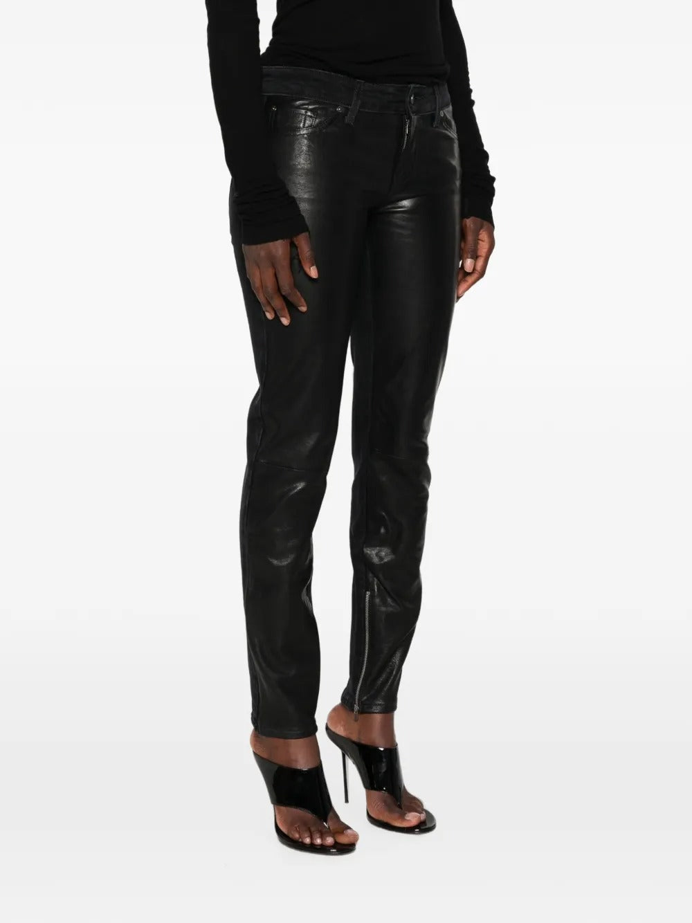 7 for all mankind coated zip-detail jeans-7FAM-Verso