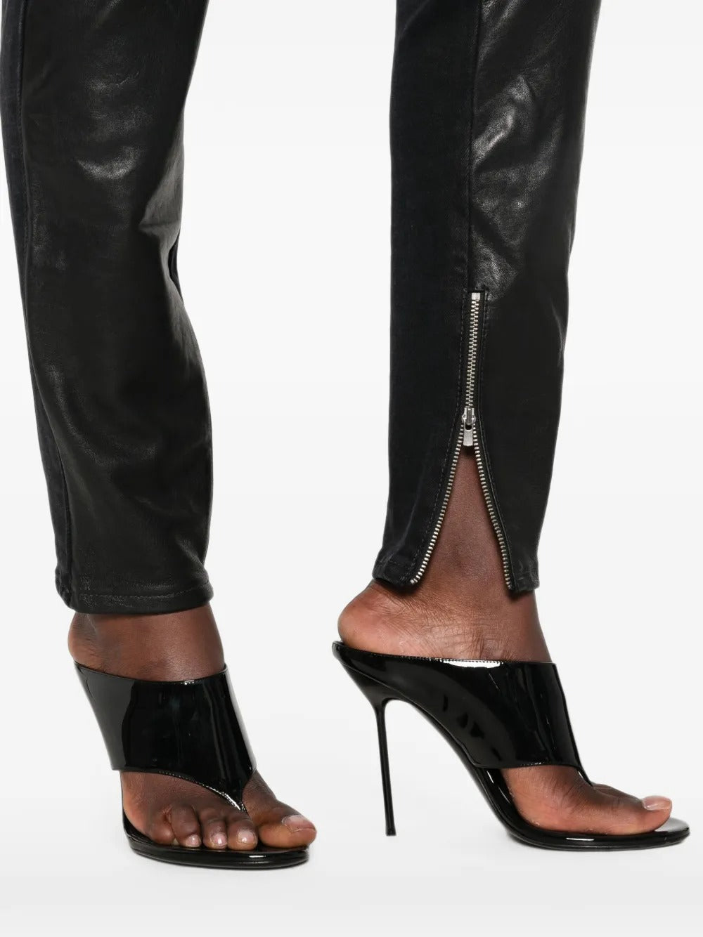 7 for all mankind coated zip-detail jeans-7FAM-Verso