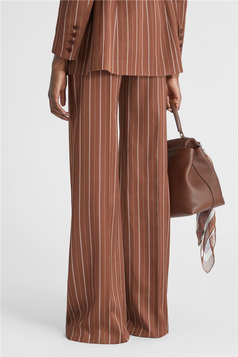 PALAZZO TROUSERS WITH PINSTRIPE PRINT -  ERMANNO SCERVINO -  Verso