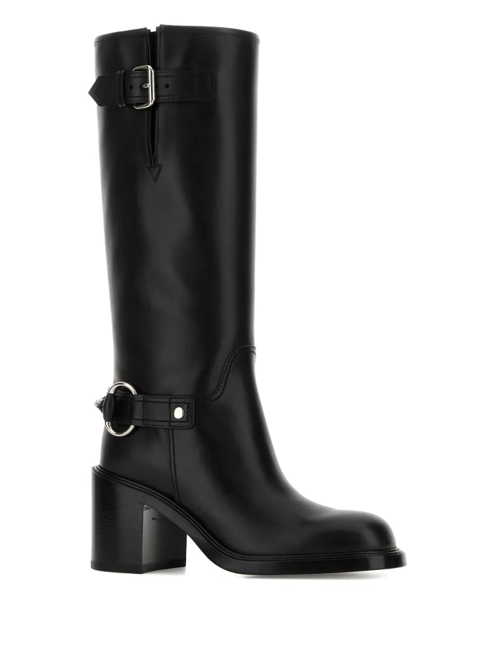 70mm buckle leather boots-GUCCI-Verso