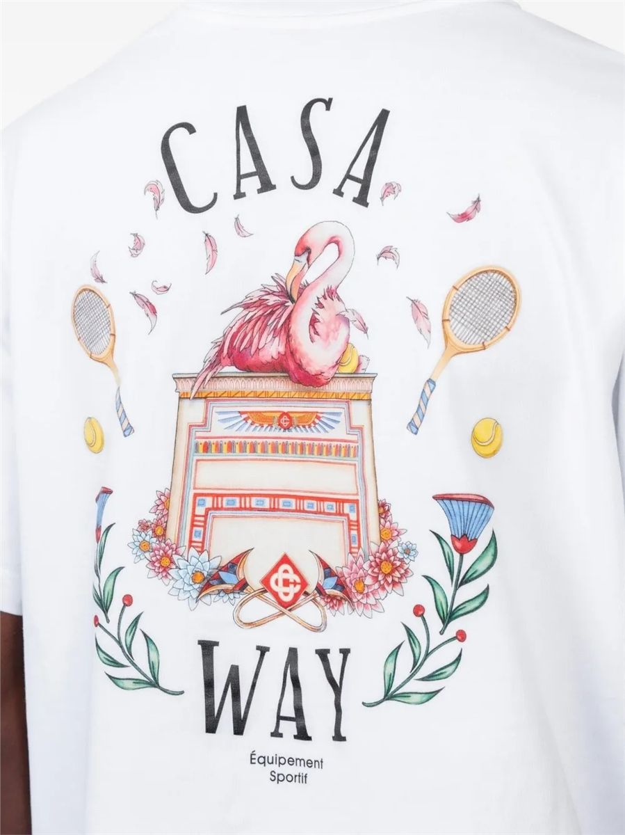 Casa way graphic-print t-shirt-CASABLANCA-Verso