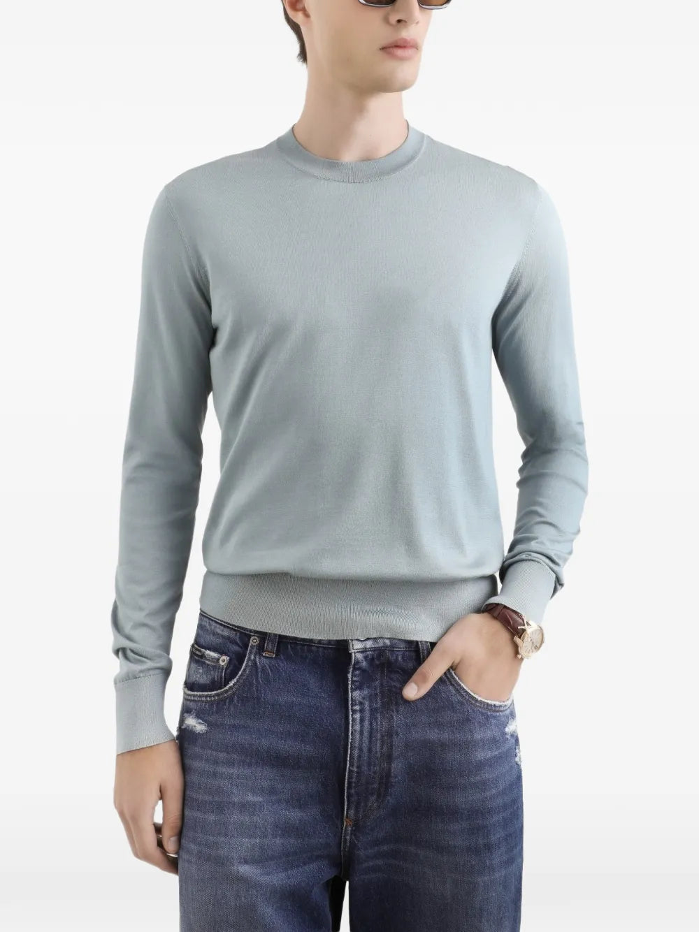 Dolce & gabbana crew-neck long-sleeve top