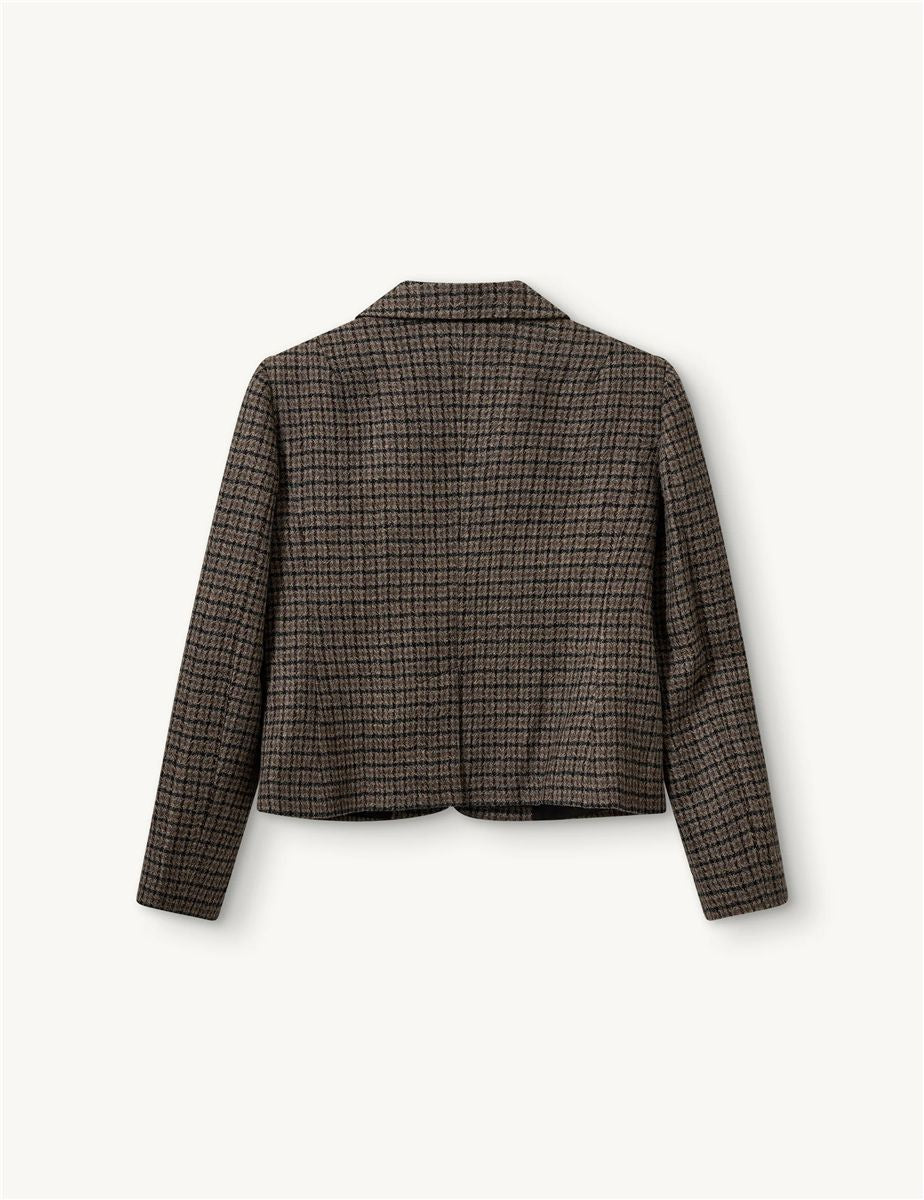 Balmoral mini blazer brown/black check-THE GARMENT-Verso