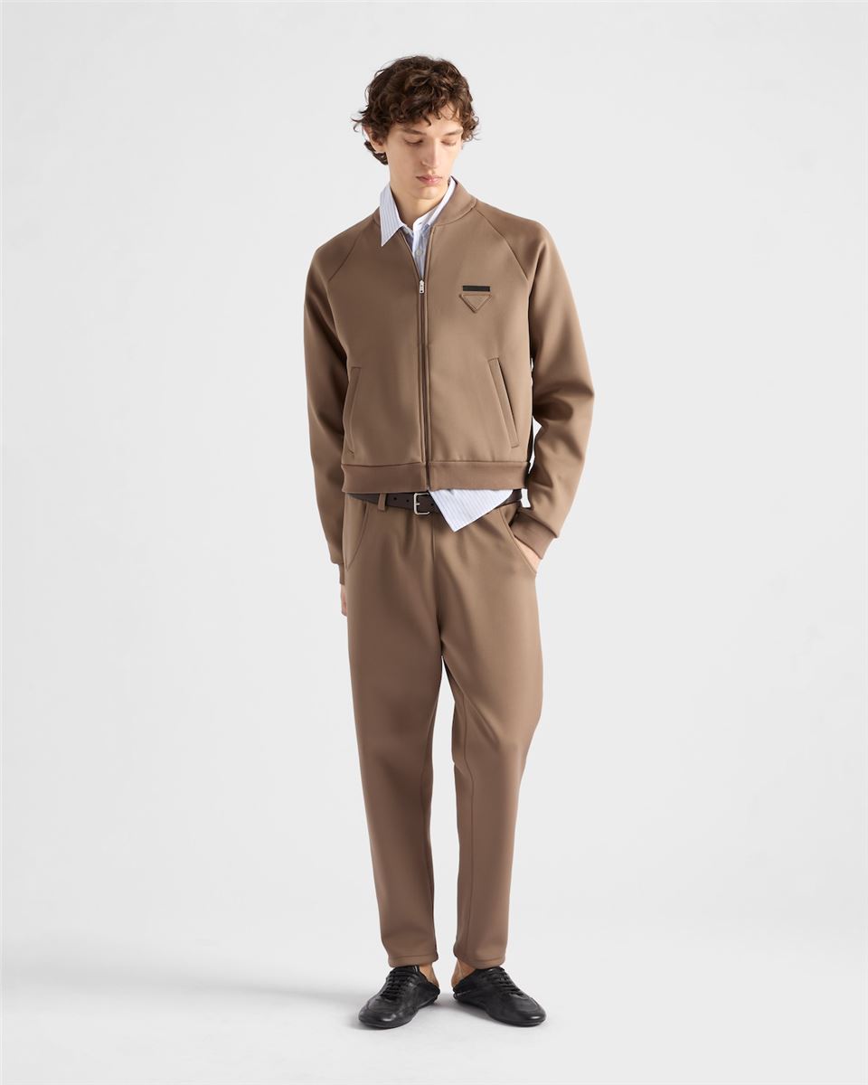 technical fleece blouson jacket-PRADA-Verso