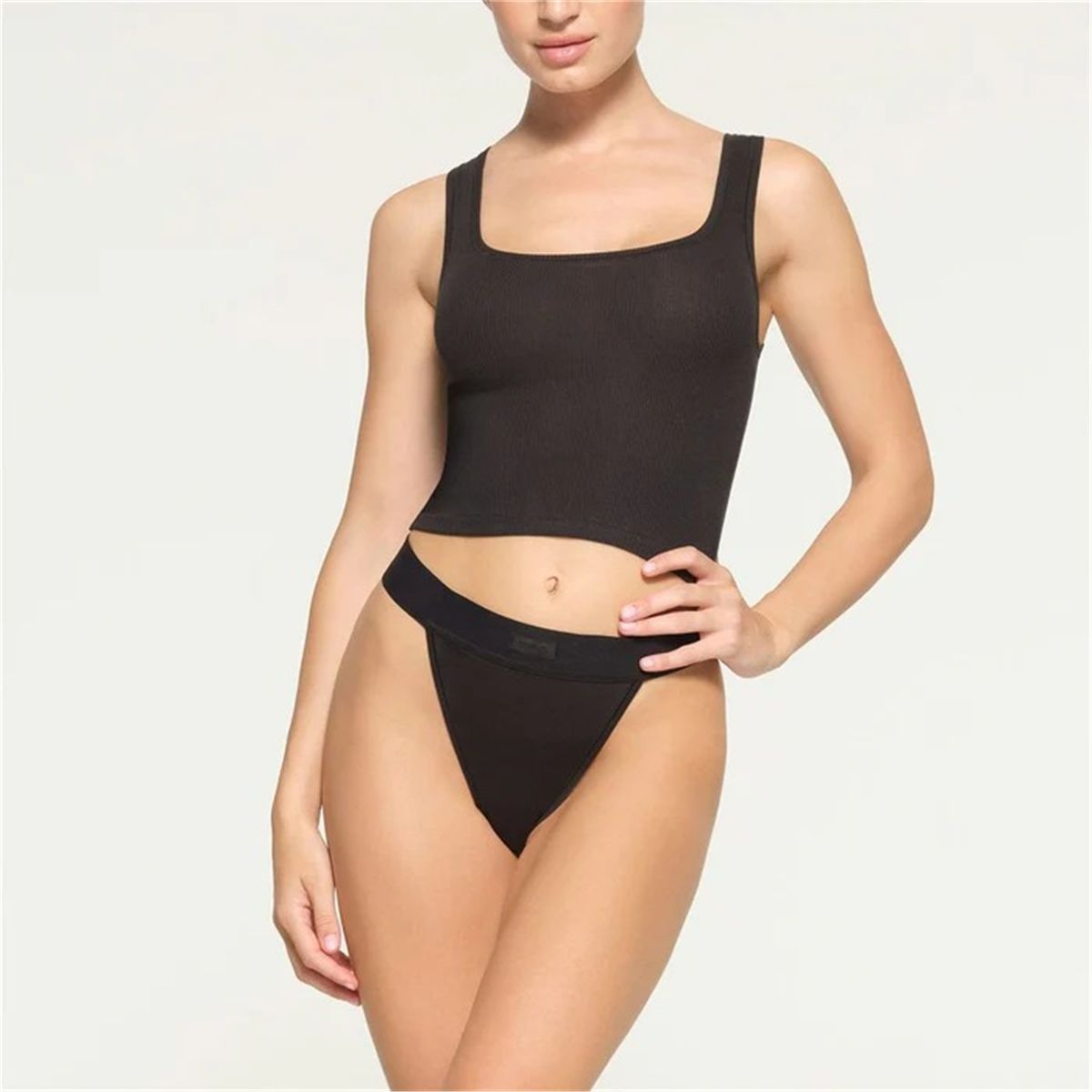 Cotton Rib Tank-SKIMS-Verso