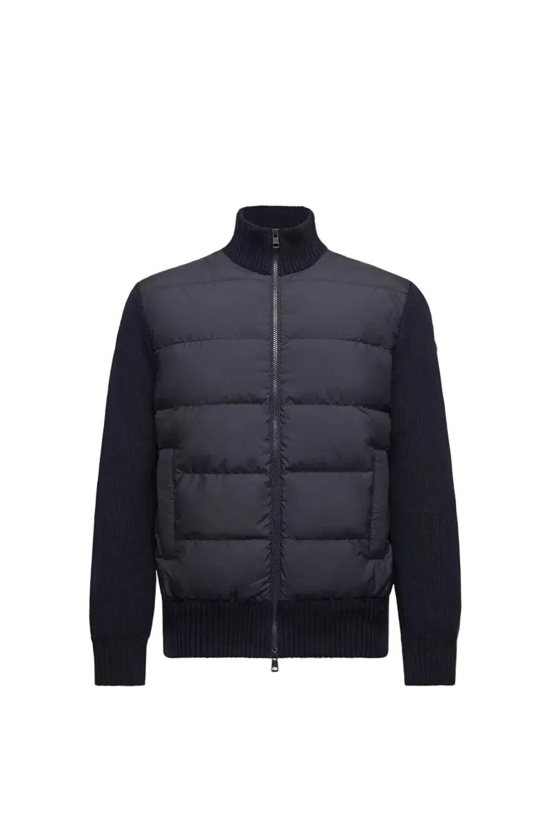 Padded wool zip-up cardigan-MONCLER-312594-S-Verso