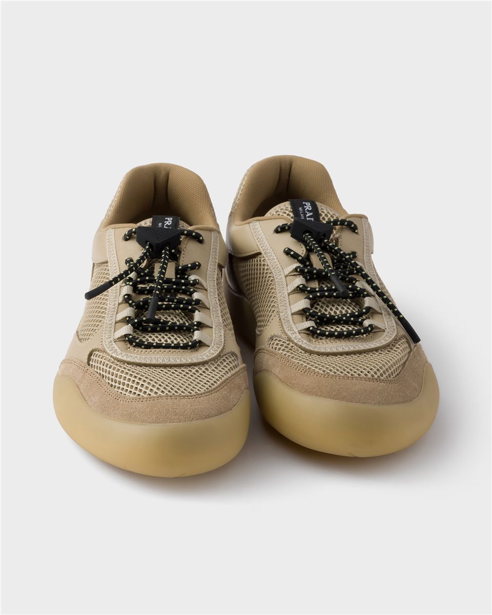 Speedrock mesh fabric sneakers-PRADA-Verso