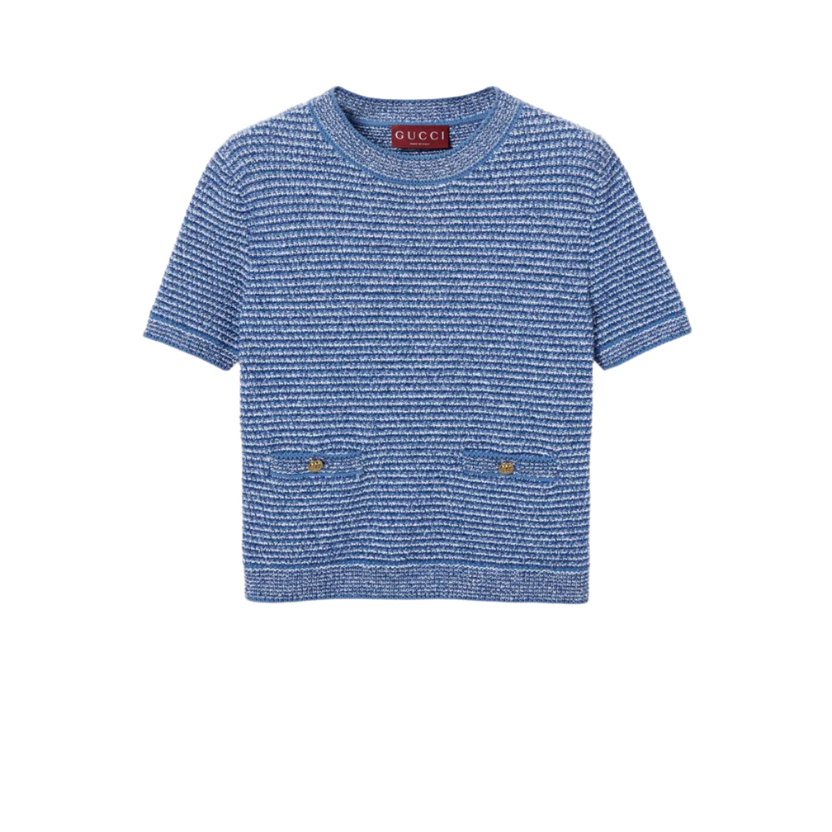 FINE COTTON CREWNECK TOP - GUCCI - Verso