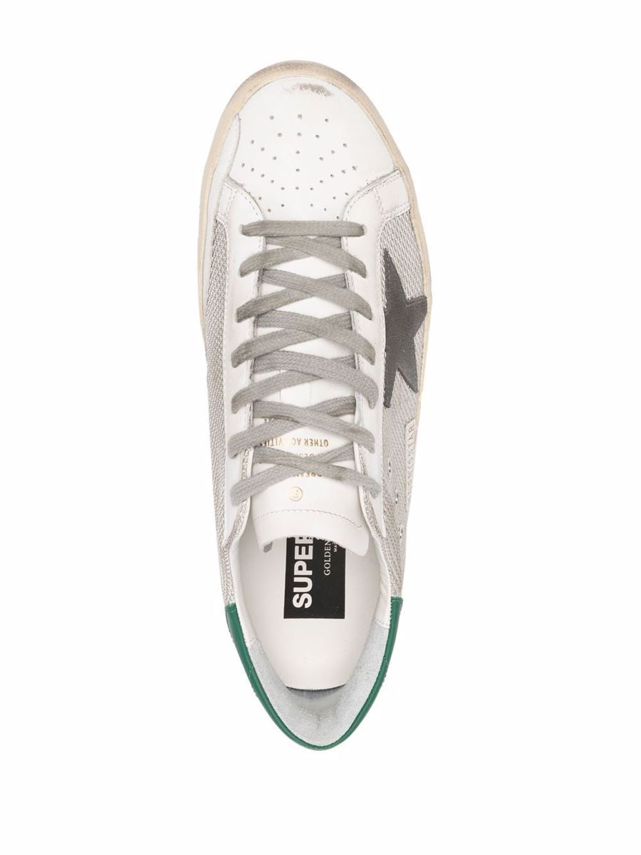 SUPER-STAR SNEAKERS WITH MESH PANELS -  GOLDEN GOOSE -  Verso