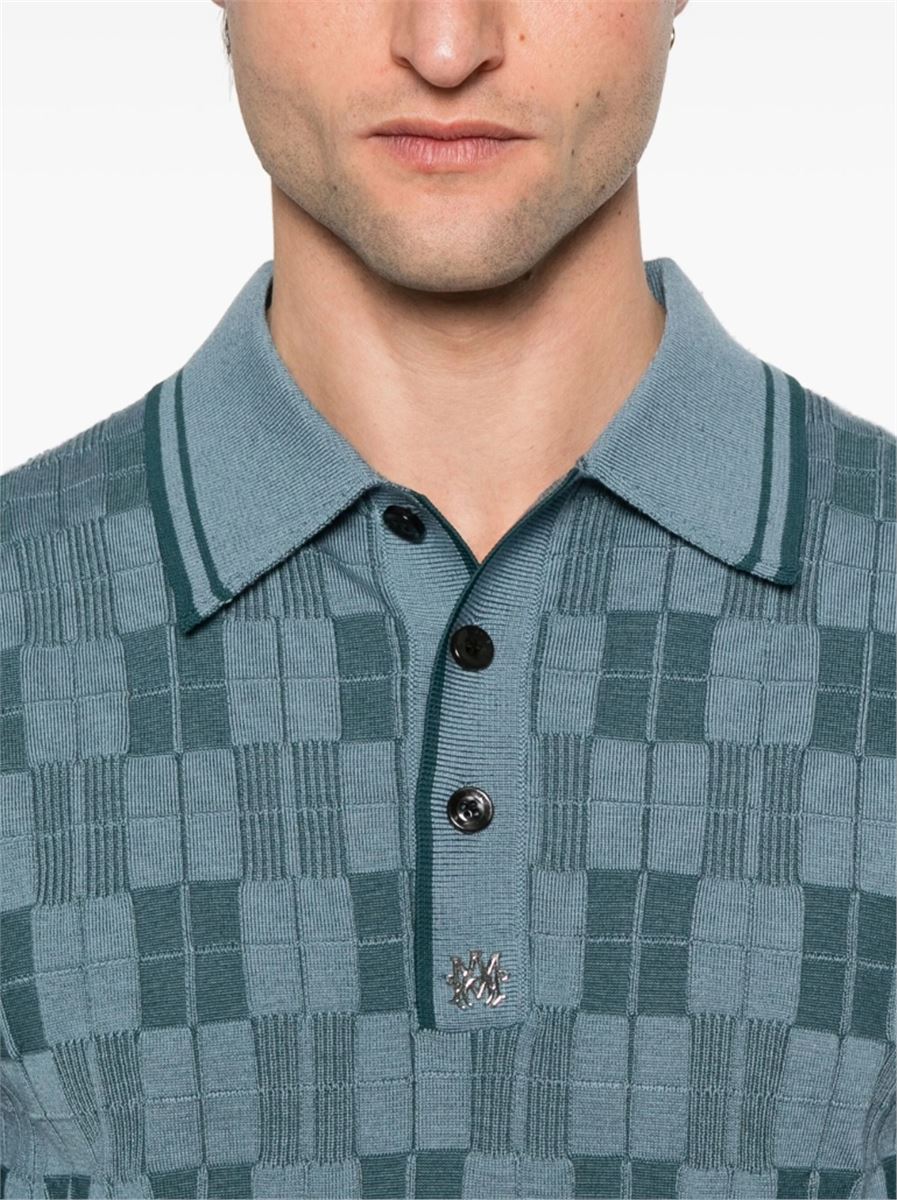 CHECKED POLO SHIRT - AMIRI - Verso