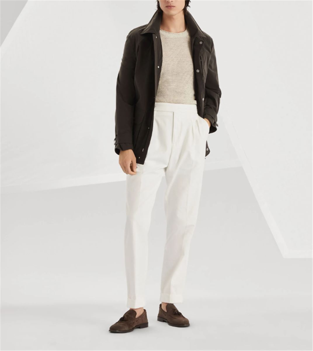 RAGLAN-SLEEVE FIELD JACKET -  BRUNELLO CUCINELLI -  Verso