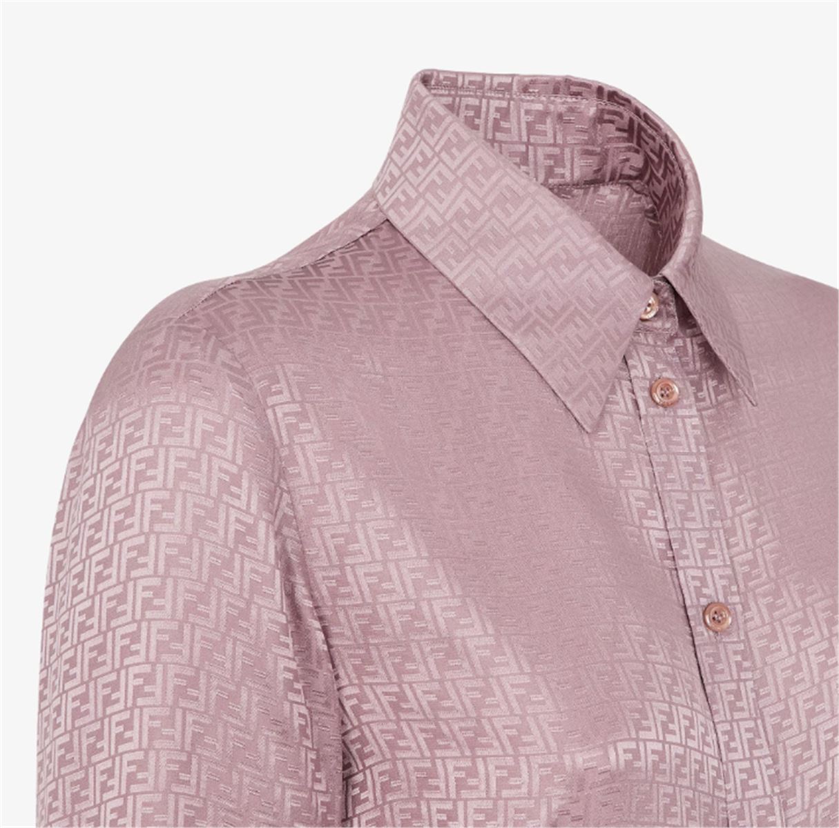 MAUVE PINK FF SILK SHIRT -  FENDI -  Verso