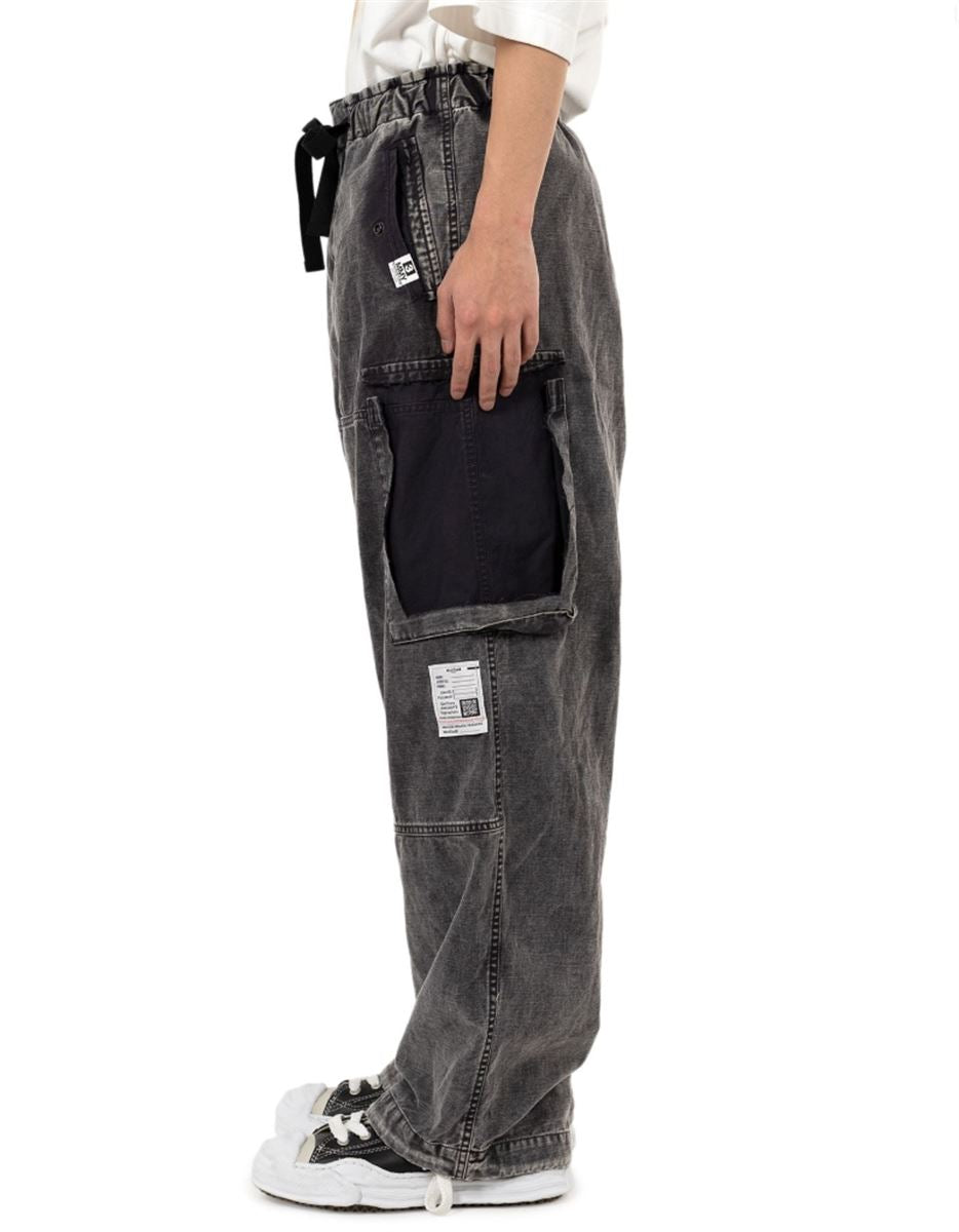 COTTON SATIN CARGO PANTS - MAISON MIHARA YASUHIRO - Verso