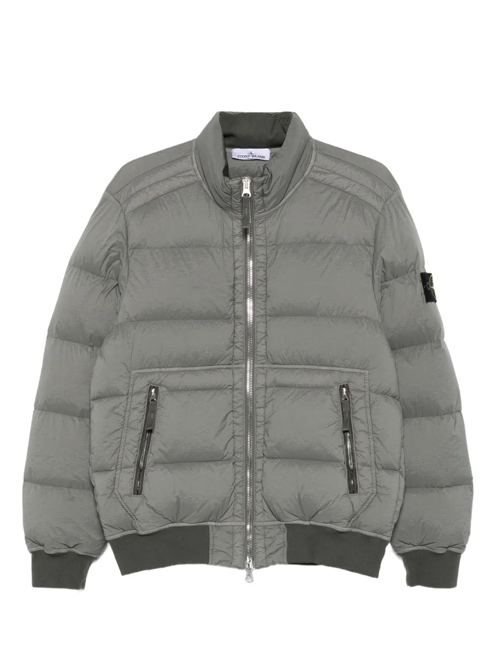 Quilted zip-front jacket-STONE ISLAND-Verso