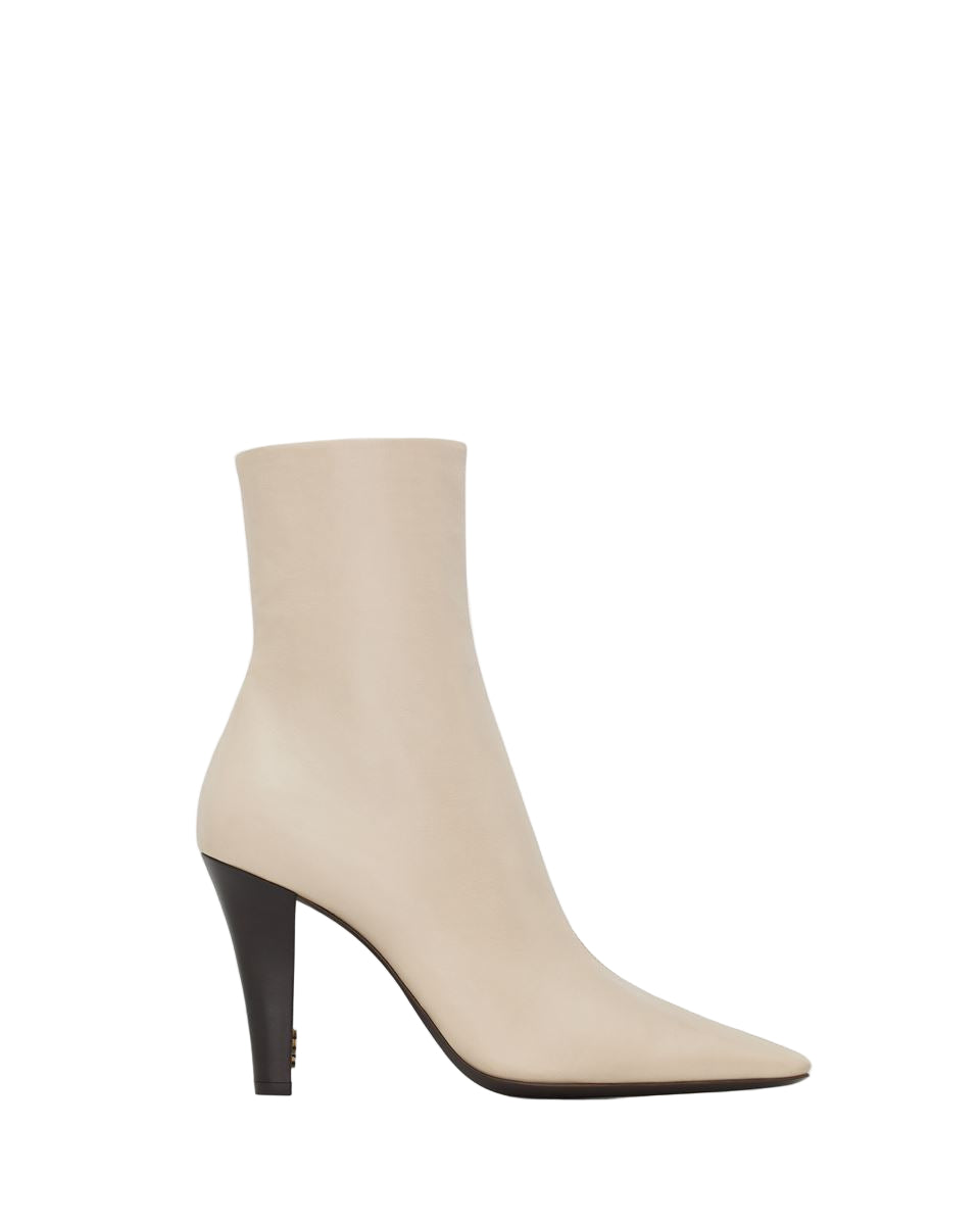 jill booties in smooth leather-SAINT LAURENT-Verso