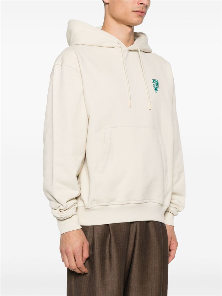 B SHIELD LOGO-PRINT HOODIE -  BURBERRY -  Verso