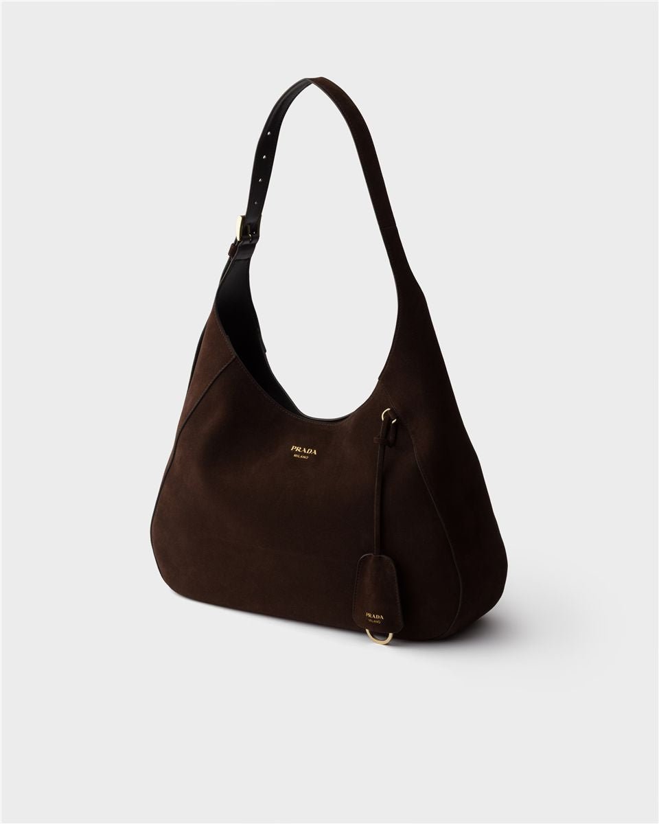 Prada boogie large suede bag-PRADA-Verso