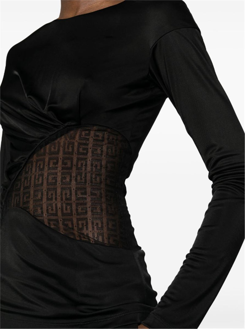 4G-LACE PANELLED TOP
