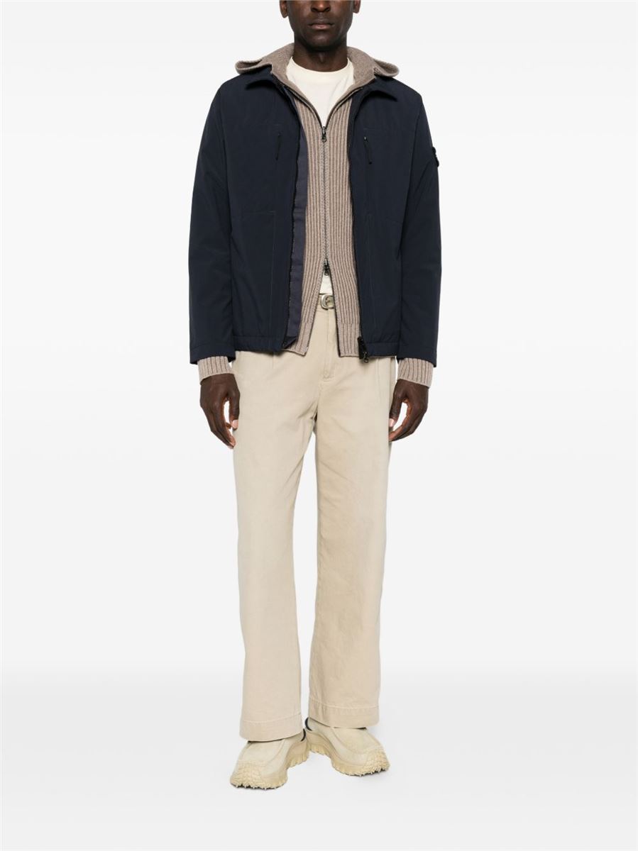 Padded coach jacket with wind- and water-resistant membrane-STONE ISLAND-Verso