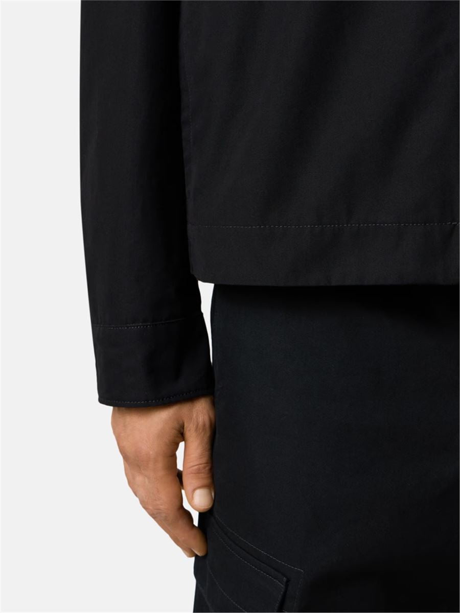 Comfort-fit overshirt with natural weather barrier